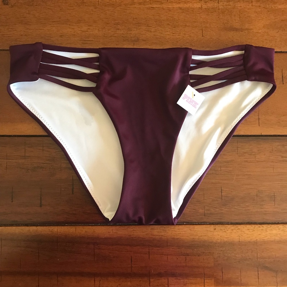 NWT✨ PINK Victoria’s Secret Strappy Bikini Bottoms